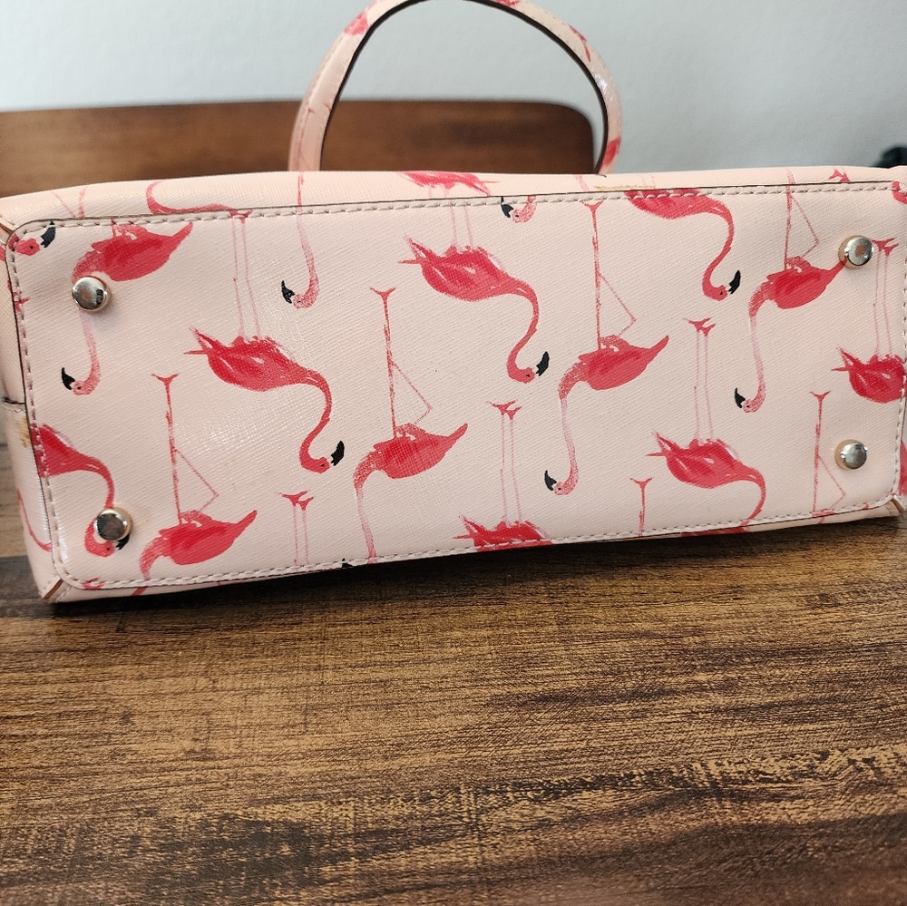 Kate Spade New York Flamingo Pink Handbag Felix Newbury Lane Tote Satchel Bag - Picture 5 of 6